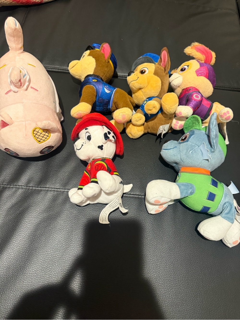Paw Patrol Plush Character Set - Blue, Brown, Pink, Red, Green, Cream